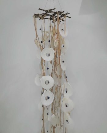 Ceiling Decor Seashells & Raffia