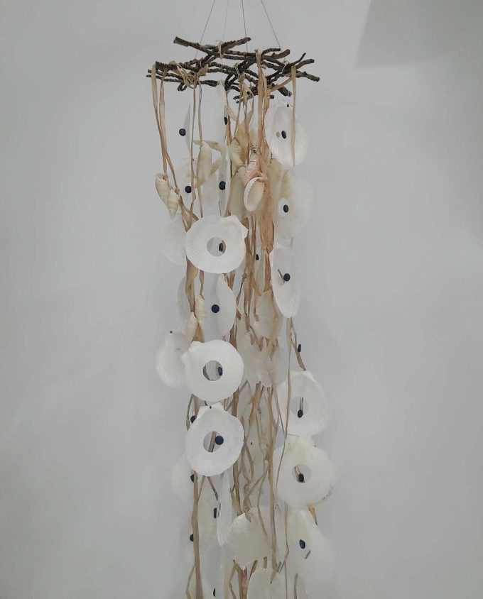Ceiling Decor Seashells & Raffia