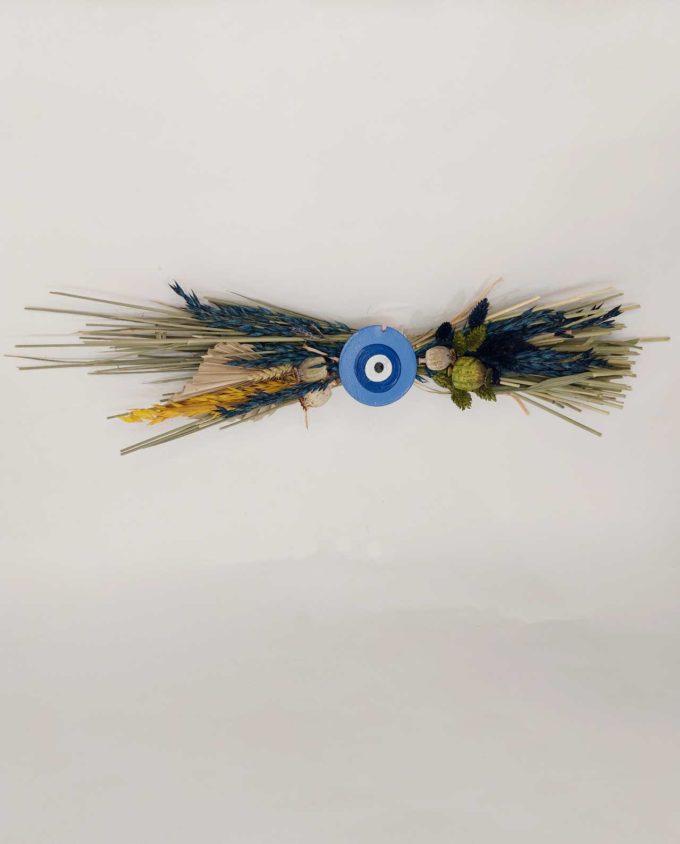 Dried Flowers Arrangement Indigo Evil Eye