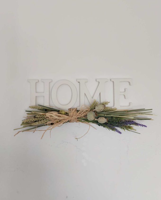 Dried Flowers Arrangement Home Sign