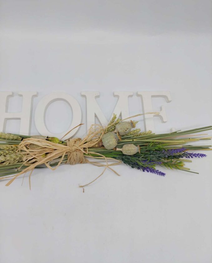 Dried Flowers Arrangement Home Sign