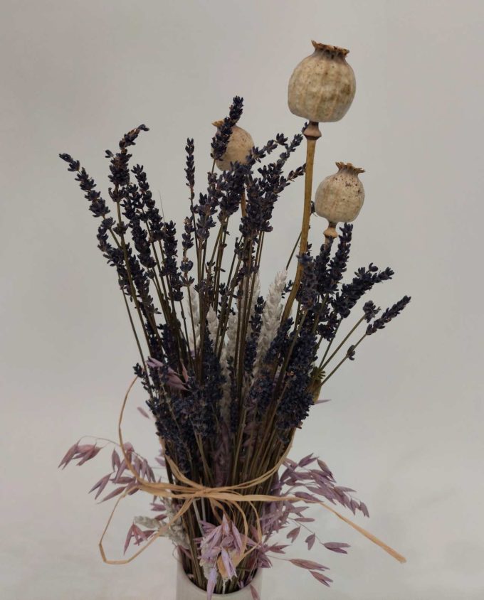 Dried Flowers Arrangement Lavender & Papaver 50 cm