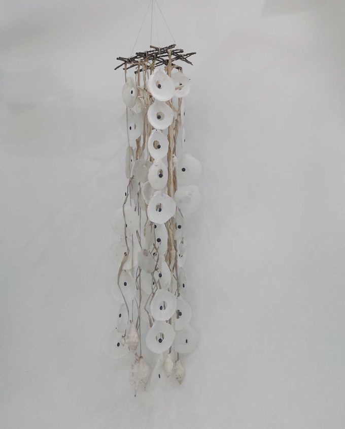 Ceiling Decor Seashells & Raffia