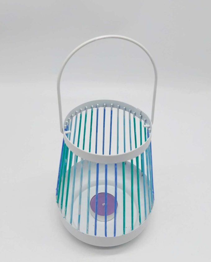 Lantern Metal Stripes Multicolour