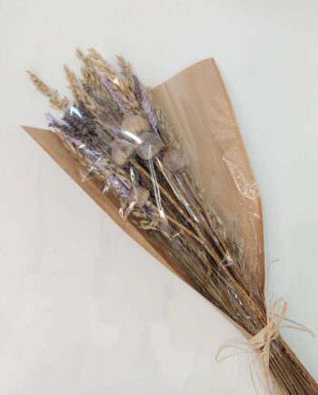Bouquet Mix Dried Flowers Purple Natural