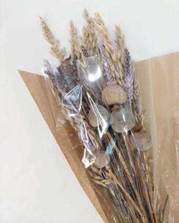 Bouquet Mix Dried Flowers Purple Natural