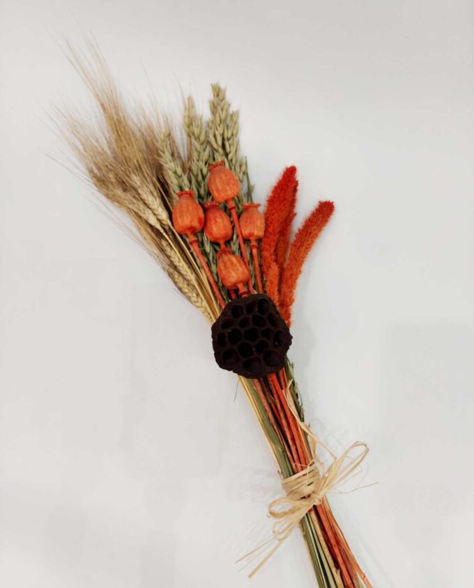 Dried Flowers Natural Orange Mix Bouquet II