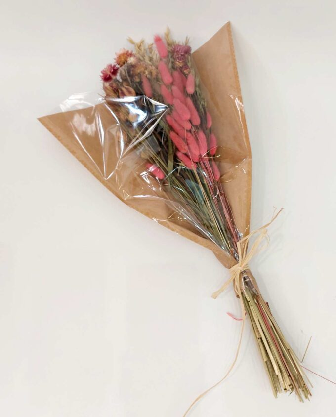 Dried Flowers Pink Natural Mix Bouquet
