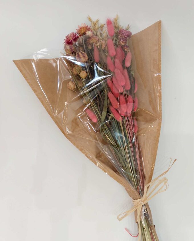 Dried Flowers Pink Natural Mix Bouquet