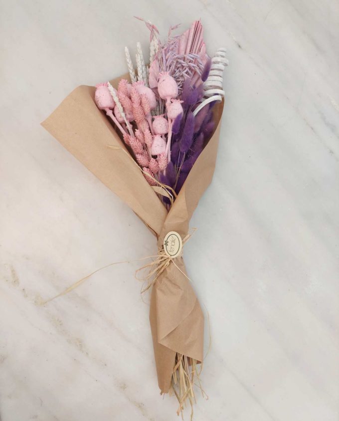 Bouquet Mix Light Pink Dried Flowers