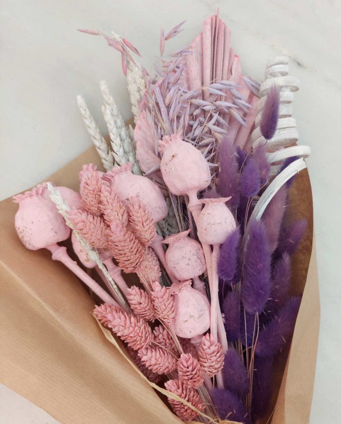 Bouquet Mix Light Pink Dried Flowers
