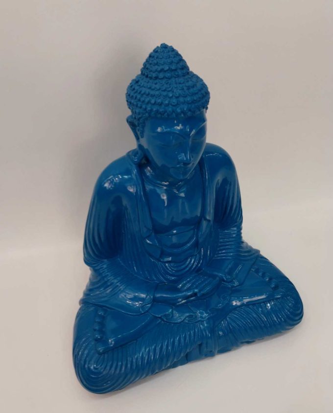 Buddha Blue Resin Height 40 cm