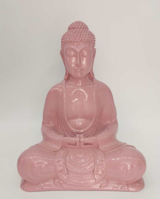 Buddha Resin Pink Height 30cm