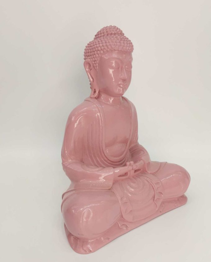 Buddha Resin Pink Height 30cm