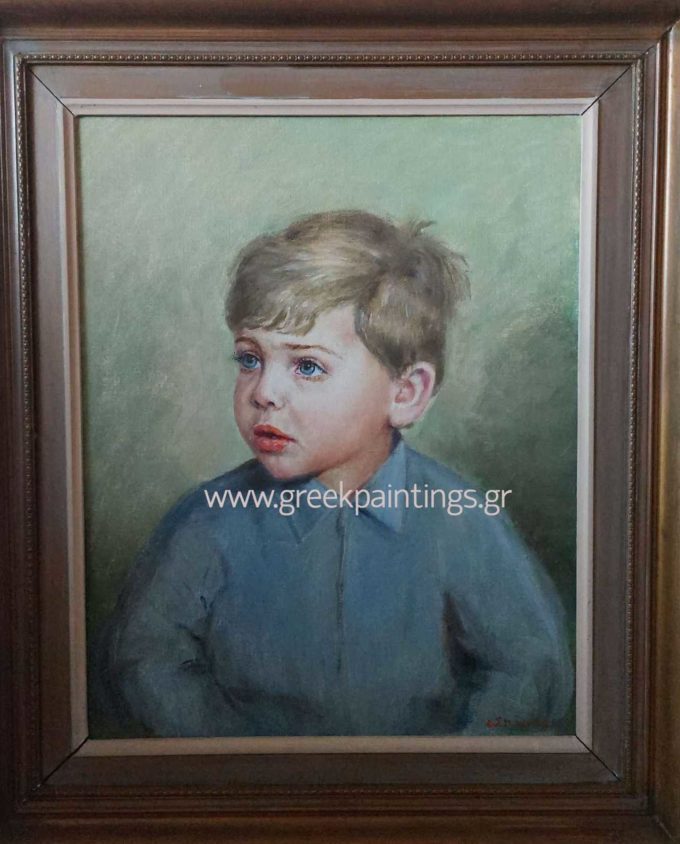 Πίνακας ζωγραφικής πορτραίτου αγοριού