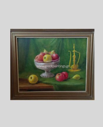 Πινακας ζωγραφικής με μπωλ με φρούτα