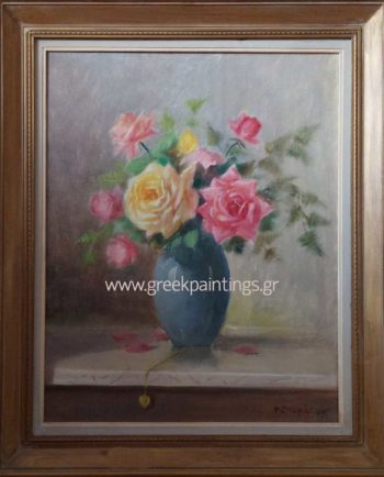 Painting Oil on Canvas Roses I