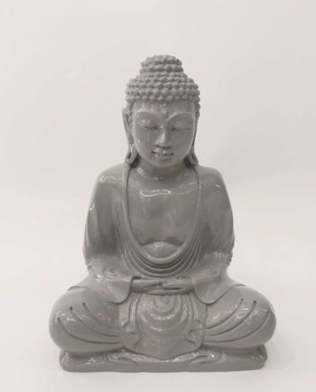 Buddha Grey Resin Height 20 cm