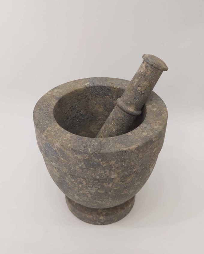 Stone Mortar Pestle Diameter 15 cm