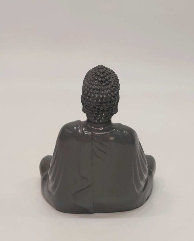 Buddha Resin Gray Height 15 cm