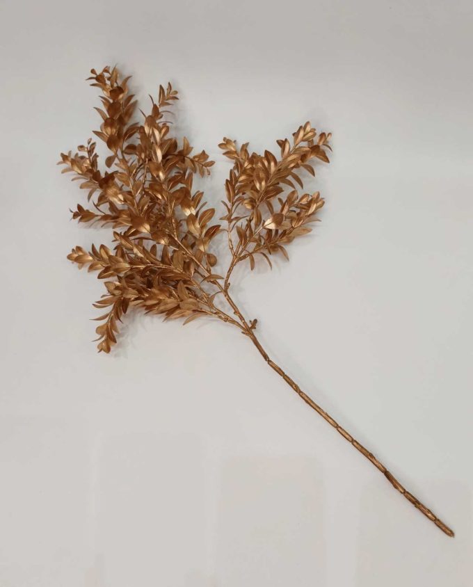Twig with Golden Leaves