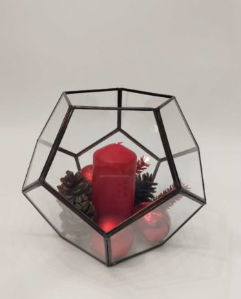 Lantern Xmas Arrangement Copper Antique Diameter 24 cm