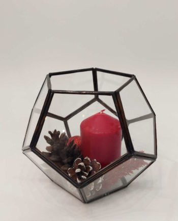 Lantern Xmas Arrangement Copper Antique Diameter 15 cm