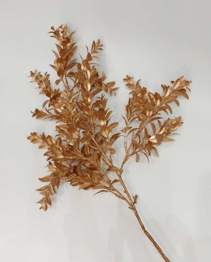 Twig with Golden Leaves