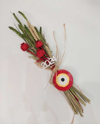 Lucky 2024 Dried Flowers Bouquet Evil Eye