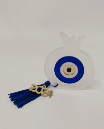 Pomegranate Plexiglass Blue Evil Eye 2024