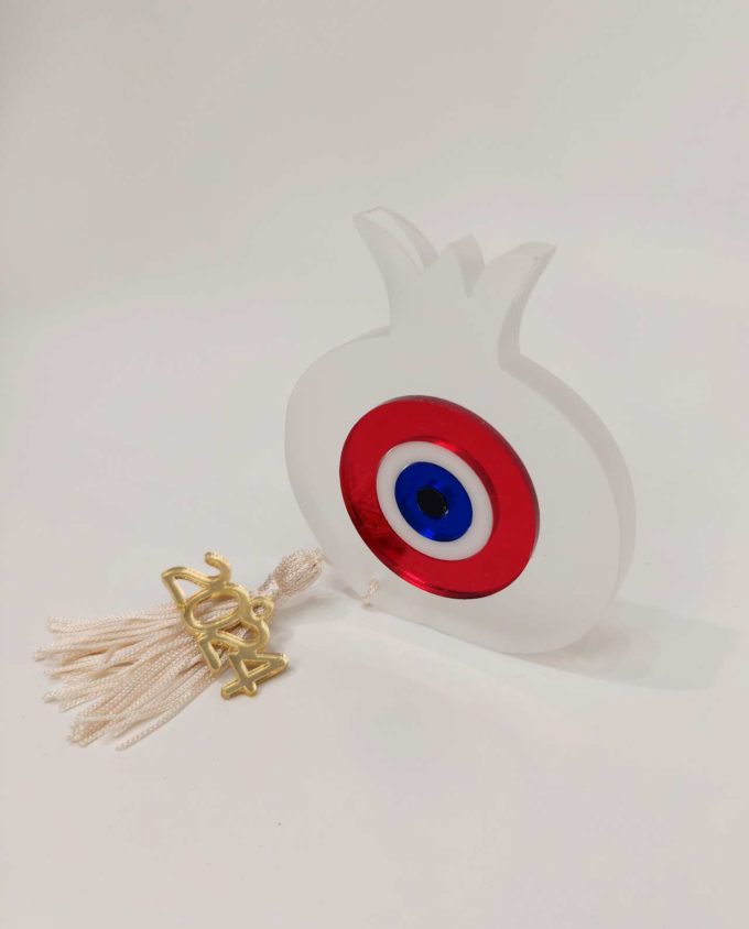 Pomegranate Plexiglass Red Evil Eye 2024