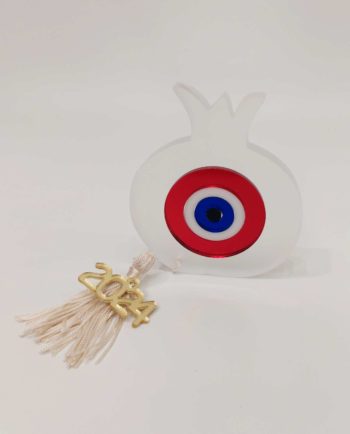 Pomegranate Plexiglass Red Evil Eye 2024