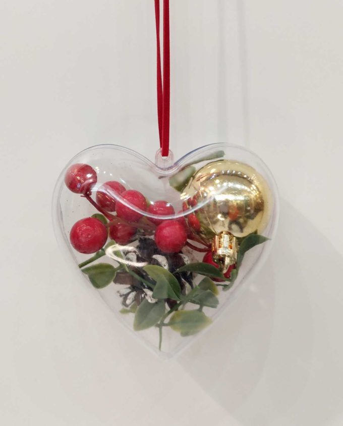 Heart Festive Arrangement Diameter 10 cm
