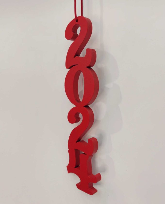 Wooden Lucky Charm 2024 Red