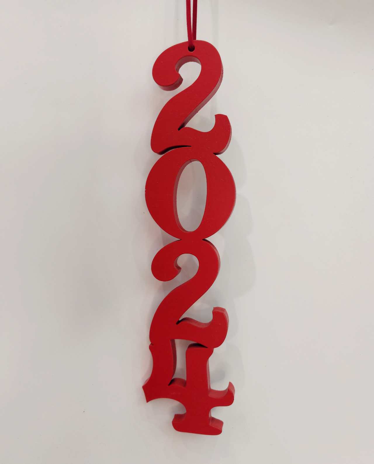 Wooden Lucky Charm 2024 Red