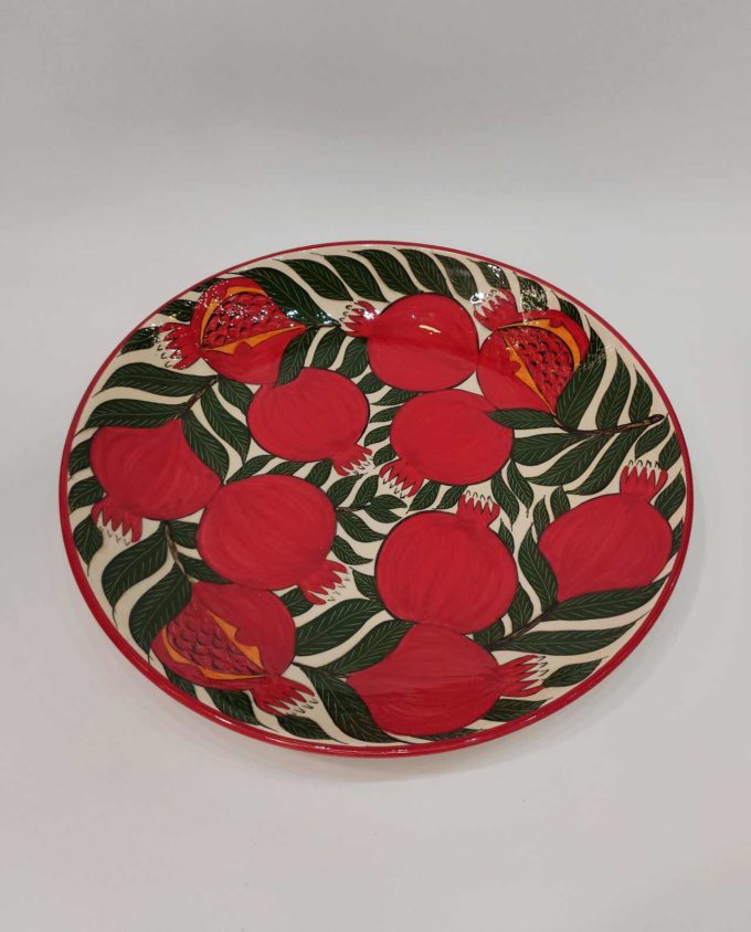 Plate Ceramic “Pomegranates” Diameter 42.5 cm