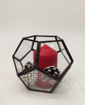 Lantern Xmas Arrangement Copper Antique Diameter 12 cm