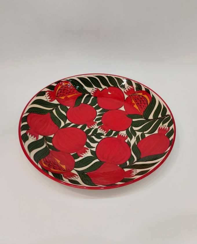 Plate Ceramic “Pomegranates” Diameter 42.5 cm