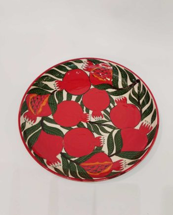 Plate Ceramic “Pomegranates” Diameter 32 cm