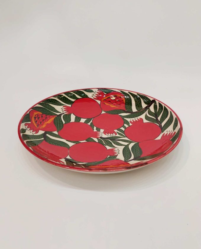 Plate Ceramic “Pomegranates” Diameter 32 cm