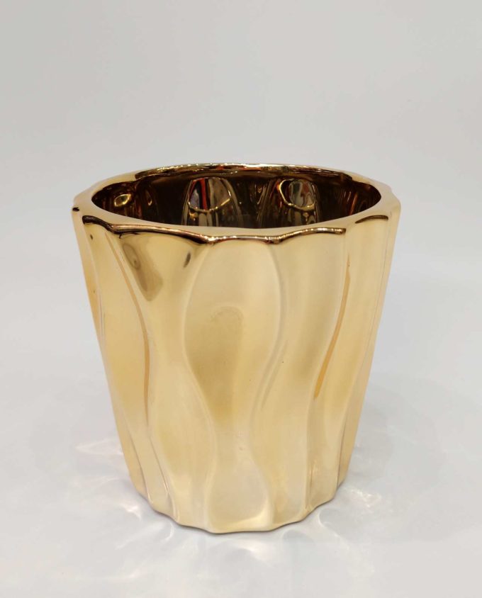 Ceramic Gold Pot — Fenalie