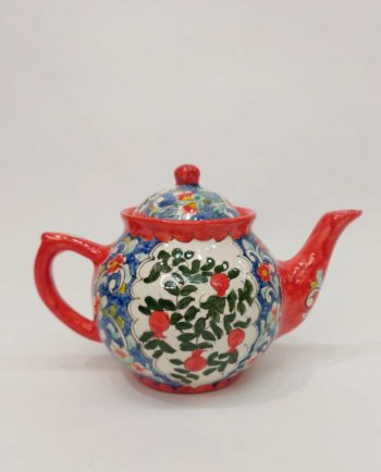 Teapot Ceramic Hand Painted Mini Pomegranates