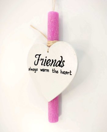 Easter Aromatic Candle White Friendship Heart