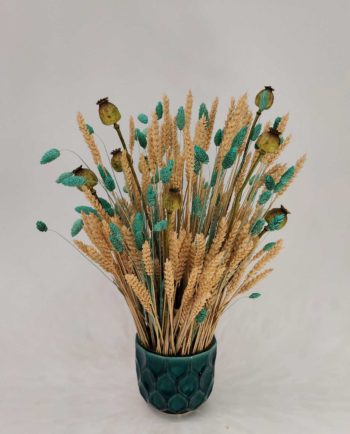 Dried Flowers Arrangement Natural - Turquoise