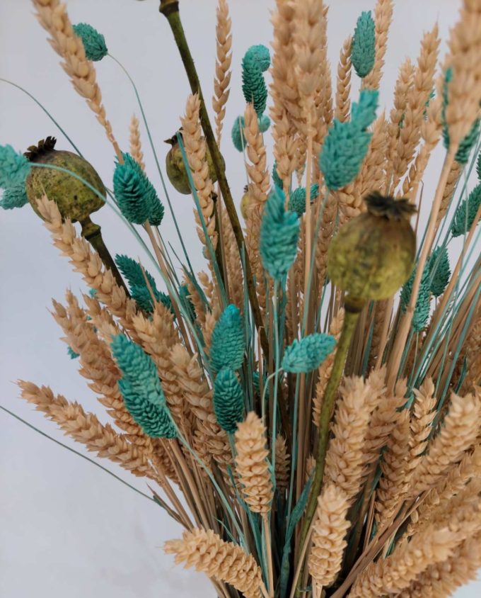 Dried Flowers Arrangement Natural - Turquoise