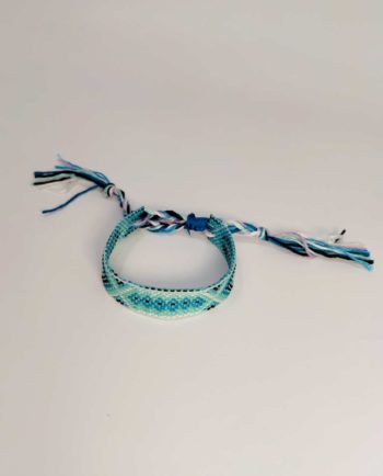 Bracelet Fabric Turquoise Blue