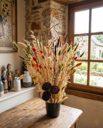 Dried Flowers Arrangement Height 70 cm
