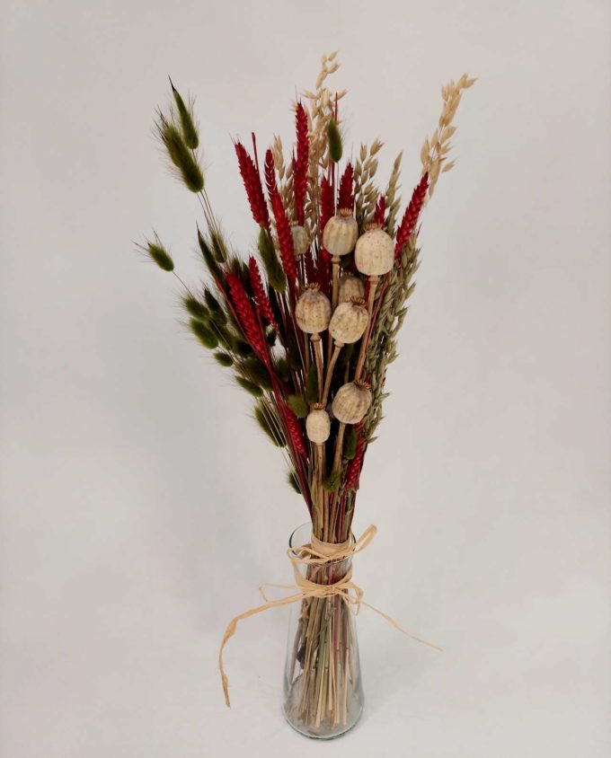 Dried Flowers Red Natural Mix Bouquet