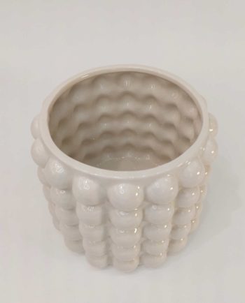 Pot Beige Ceramic 