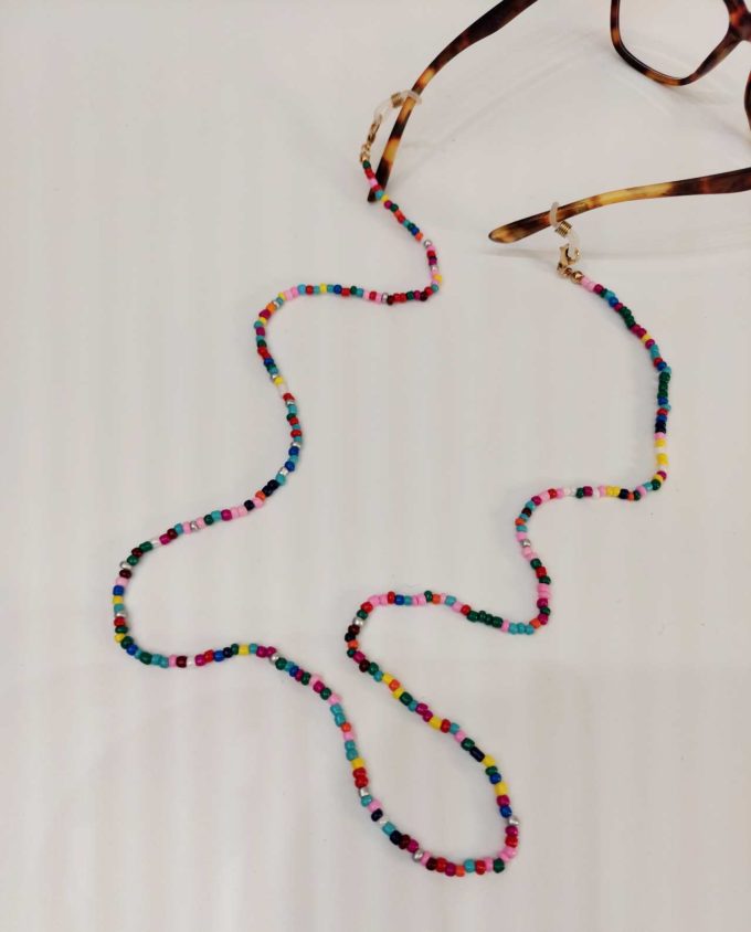 Chain Multicolor Beads for Reading Glasses